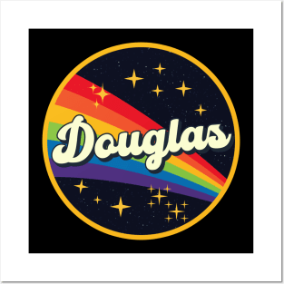 Douglas // Rainbow In Space Vintage Style Posters and Art